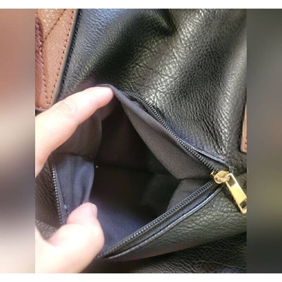 MKF Collection By Mia K. Wadena Tote Bag Black Brown M-Embellished *Defect, Used - Picture 9 of 10